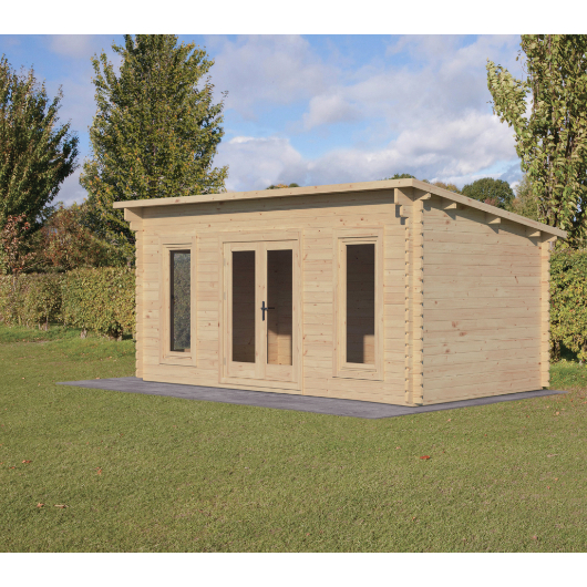 Elmley 5m x 3m Log Cabin - Pent Roof (Direct Delivery)